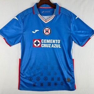 Joma Cruz Azul Home Jersey Mens Large Blue Soccer Liga MX Cemento Caliente